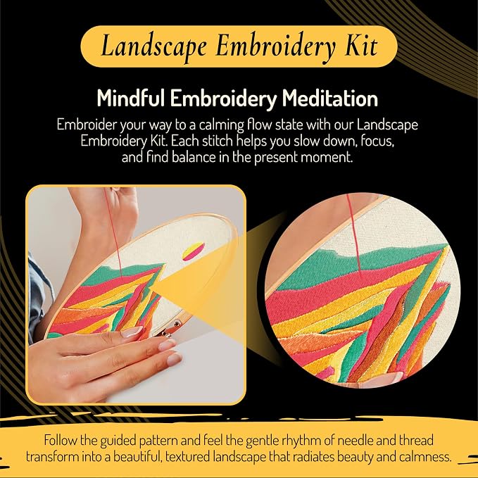 Unwynd Embroidery Kit Landscape - Image 3