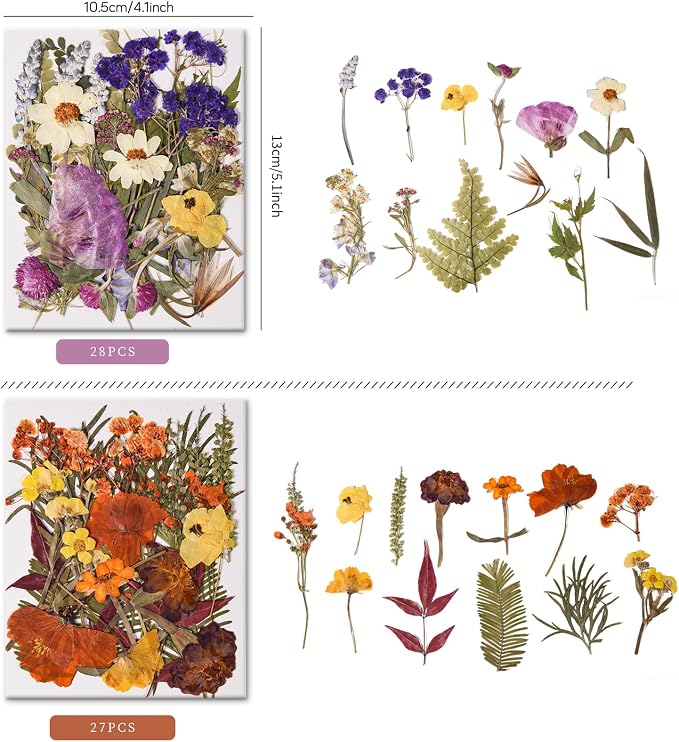 110 PCS Pressed Flowers with Twigs - Image 2