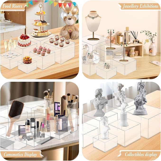 6 PCS Buffet Risers, Large Food Risers - Image 7
