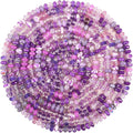 200Pcs Large Hole Beads Spacer Beads Purple Assorted European Craft Big Beads by BRACELETMAKINGKIT