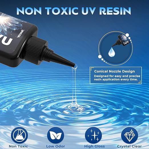 UV Resin 500g, Crystal Clear UV Resin Glue - Image 2