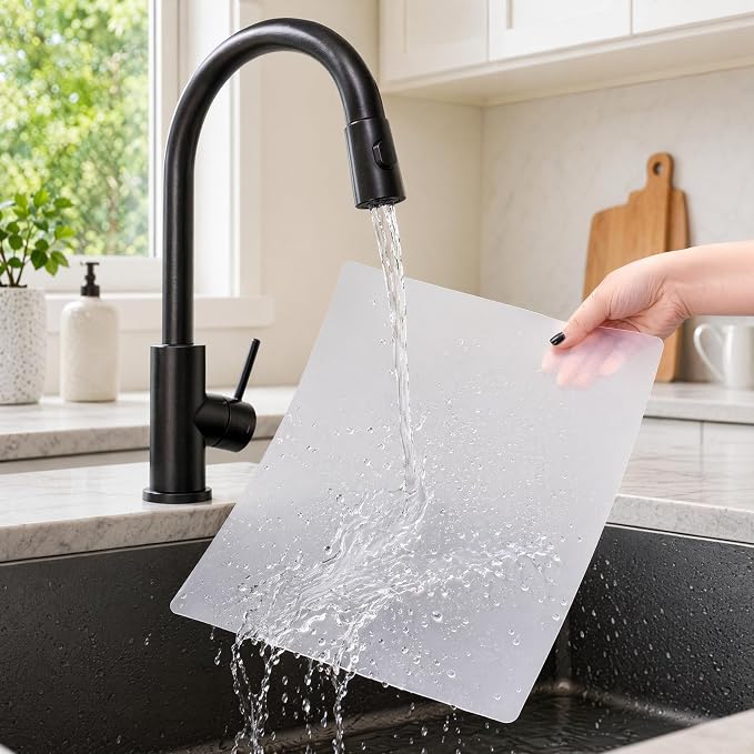 ZENFUN 30 Pack Plastic Cutting Board Mats, Flexible Clear Cutting Mats 17 x 11 - Image 4