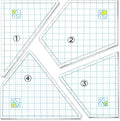 Jutom Quilting Templates Set Acrylic Cutting Templates by Jutom