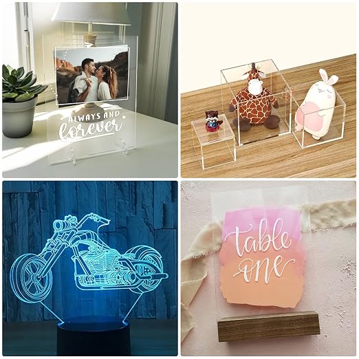 KAITELA Pack of 10 Clear Acrylic Sheet 5" x 7" Cast Plexiglass Panel 1/8" Thick - Image 7