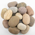 40 LBS Large Natural River Rocks – 2-3.5 Inch Unpolished Decorative Pebbles by LOOIOOJ