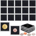 20 Pcs Adjustable Acrylic Coin Holder, Coin Collection Cases by Fansunta