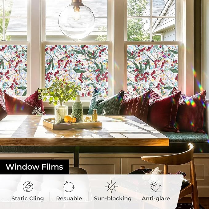 ADD.HERES Window Privacy Film, Stained Glass Decorative Static Cling, Removable - Image 5