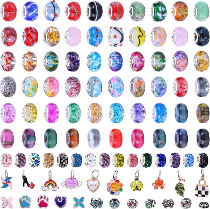 European Large Hole Spacer Charm Beads - Image 2
