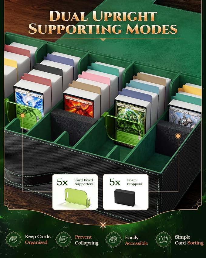 MoKo Trading Card Storage Box for MTG, 3900+Capacity, Top Loaders Organizer Case - Image 5