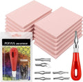 Rubber Block Stamp Carving Blocks Stamp Making Kit by PIXISS