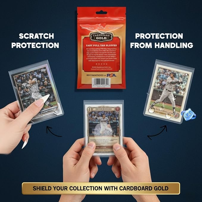 Cardboard Gold 2-Mil Tabbed Sleeves - Image 6