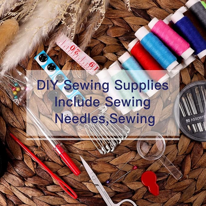 JUNING Sewing Kit with Case Portable Sewing Supplies - Image 2