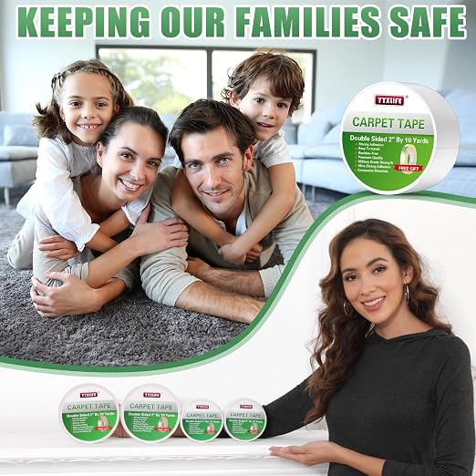 YYXLIFE Double Sided Removable Rug Tape - Image 8