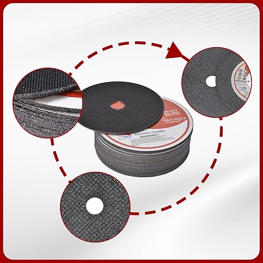 25 Pack 6" x.045 x7/8" Cut-Off Wheel - Metal & Stainless Steel Cutting Discs