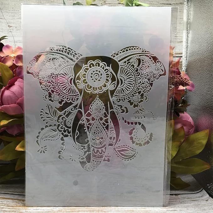 TIAMECH A4 Reusable Elephant Stencil - Image 9