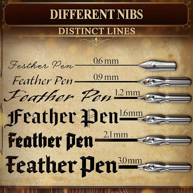 Red Feather Quill Pen and Ink Set - Image 5