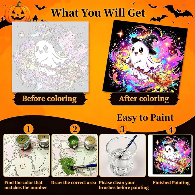 Arttoplus 4 Pack Paint by Numbers Kit - Image 4