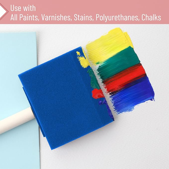 Bates 3-Inch Foam Paint Brushes, 24 Pack - Image 6