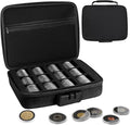 Coin Capsules with Foam Gasket and Storage Organizer Box, Coin Storage Case by WAEKIYTL