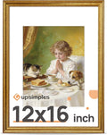 upsimples Vintage 12x16 Frame, Antique Gold Frame Displays 8.5 by 11 by upsimples