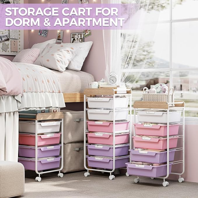 SYKIARIOL Rolling Craft Storage Cart - Image 8