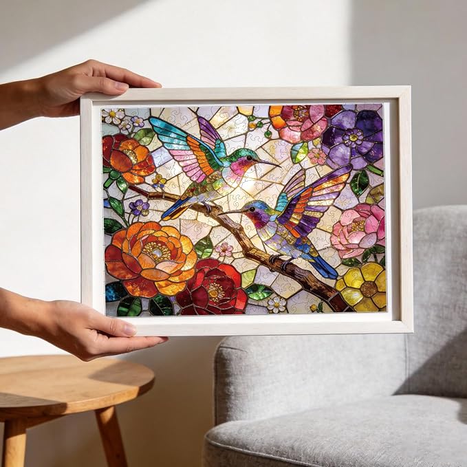 300pcs Wooden Puzzles for Adults Unique Animal Shaped Pieces | Colorful Funny - Image 6