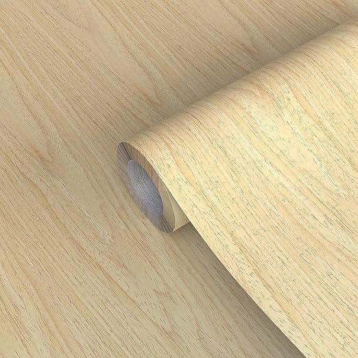 GSCIT Club Oak Wood Veneer, 8 inch x 15ft Wood Edge Banding Pre-glued Flexible, 7.87 inch Veneer Tape Banding for Cabinet Repair Furniture Restoration