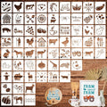 Farmhouse Stencils for Painting, Rock Painting Stencils Small Stencils for by Felixcraft-DIYDreamscape