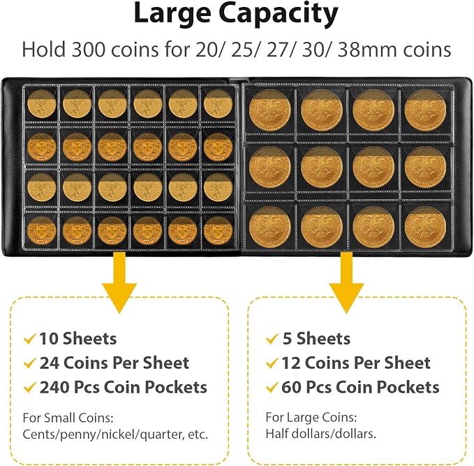 Coin Collection Supplies Holder Book - Image 2