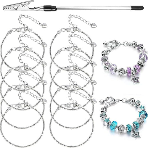 10 Pcs Snake Chain Charm Bracelet Chains by BRACELETMAKINGKIT