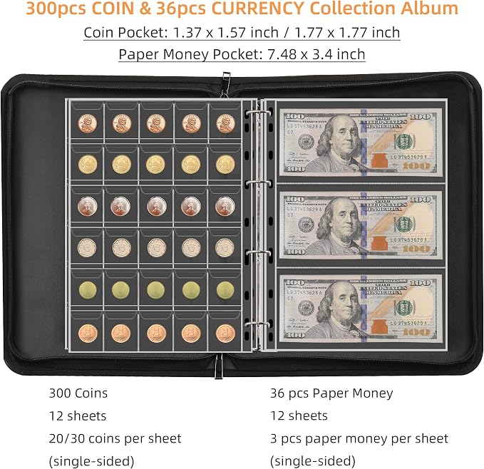 Fireproof Coin Collection Album - Image 3