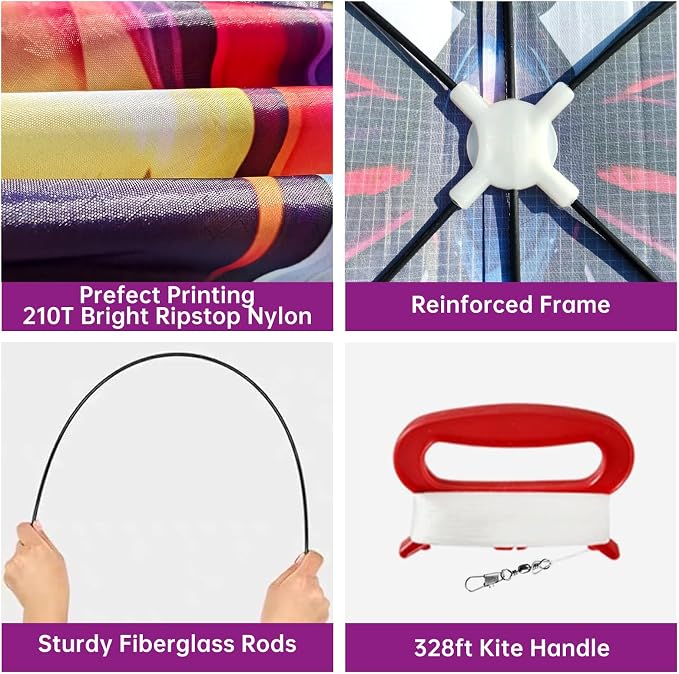 Butterfly Kites for Kids and Adults, 300ft String Handle Included - Image 6