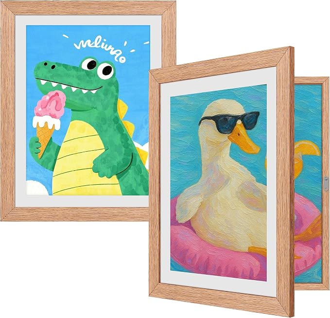 2 Pack Kids Artwork Frames Changeable 8.5 x 11 Inch Children Art Projects by Unknown
