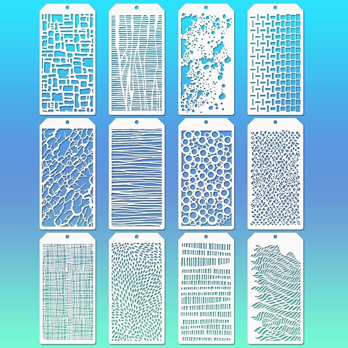 Mixed Media Art Stencils, Layering Templates by Unknown