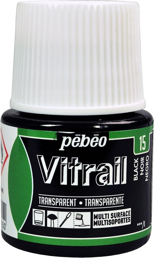 Pebeo Vitrail, Stained Glass Effect Paint, 45 ml Bottle by Unknown