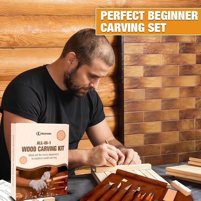 Wood Carving Kit, Wood Whittling Knife Kit - Image 7