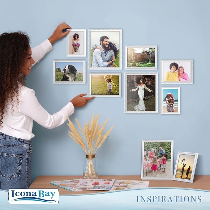 Icona Bay 5x7 Picture Frames, 6 Pack, Contemporary, Inspirations | These Icona - Image 5