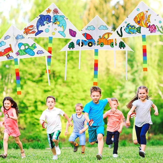 Libima 30 Pack Large Kites for Kids and Adults Bulk 39.4 Inch DIY Making Kit - Image 6