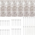 Junkin 1400 Pcs Eye Pins Mix Jewelry Findings 0.63 * 0.79 * 1.18 in Open Eye by Junkin