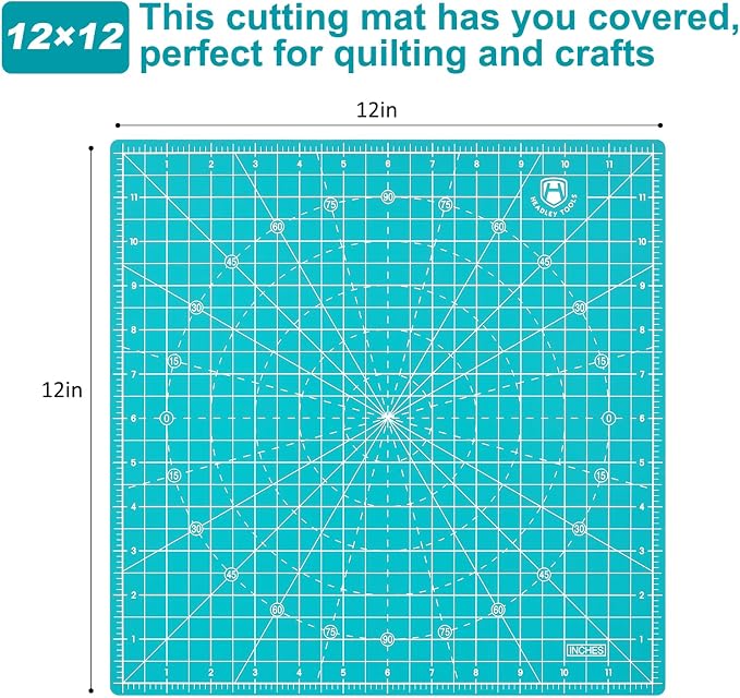 Headley Tools 12"x12" Rotating Cutting Mat, Self Healing Mat - Image 2