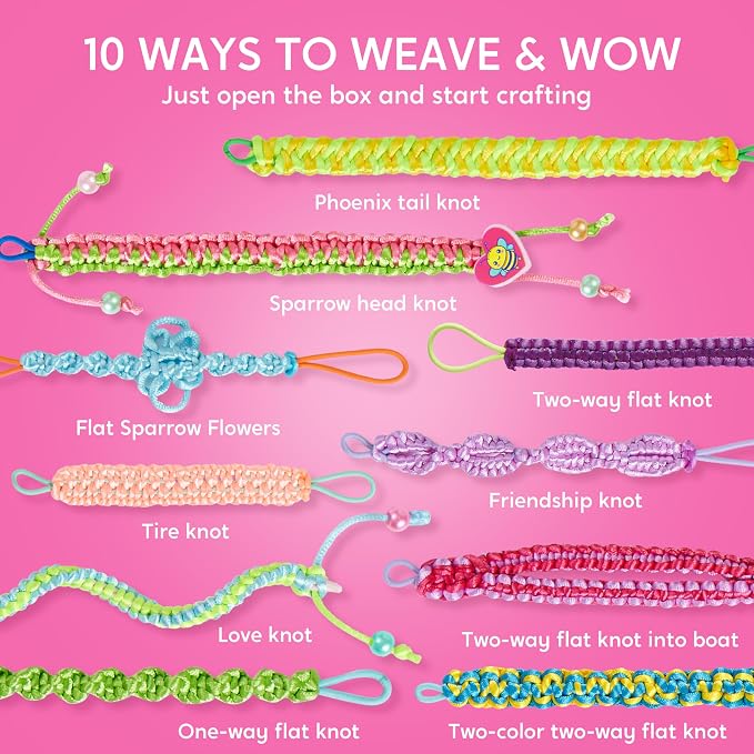 JOVA Klever Kits Friendship Bracelet Making Kit, Arts and Crafts - Image 3