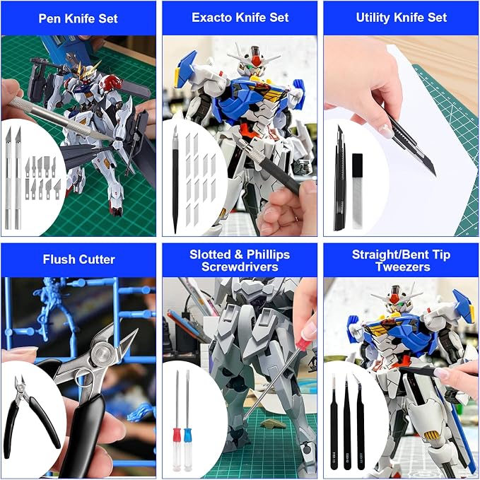 242 Pcs Gundam Tool Kit, Professional Model Tool Kit - Image 4