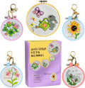 IDDI Embroidery Kit Beginner DIY Keychain Kit, Easy Cross Stitch Kits by Unknown