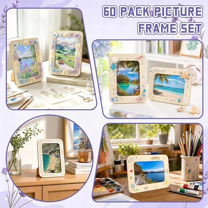 VOKOY 60 Pack Wooden Picture Frames - Image 7