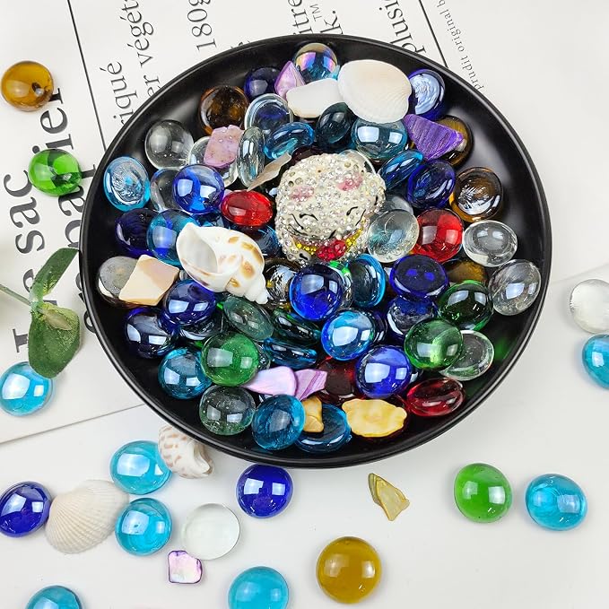 FANTIAN 5 lbs Flat Glass Marbles - Image 7