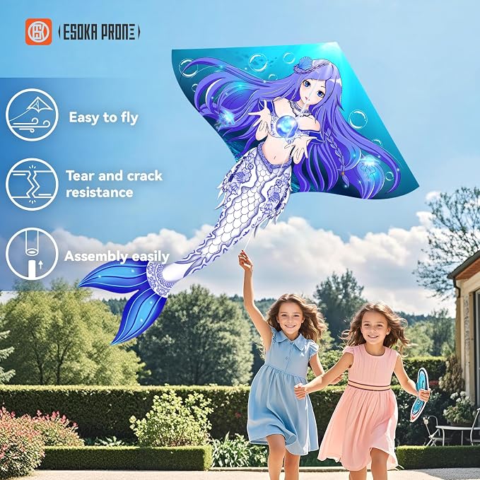 Kites for Kids & Adults, Large Kite for Beginners, Kites for Kids Ages 4-8 - Image 4