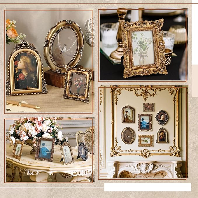 Wonderjune 7 Pcs Vintage Picture Frames Set - Image 4
