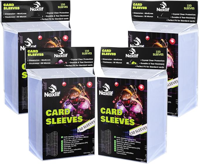 Card Sleeves 600 Count, Standard Size Card Protector Sleeves, PVC-Free by CoyoteDistributors