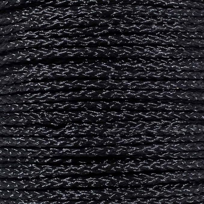 Hollow Braid Polypropylene Rope (5/16 Inch, 1000 Feet, Black) - Barrier Rope - Trail Marking, Crowd Control, Golf Courses