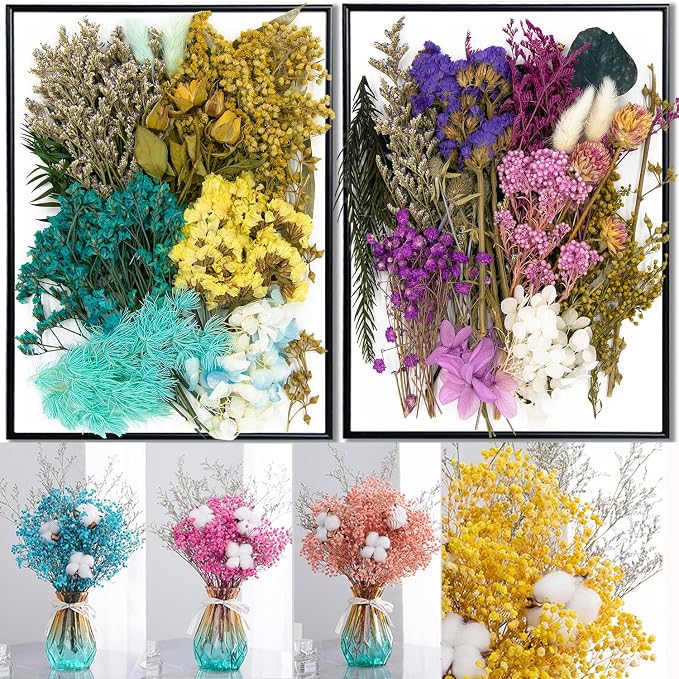 Vignee Real Dried Pressed Leaf Flowers-Multiple Colorful Pressed Flowers Daisies - Image 6